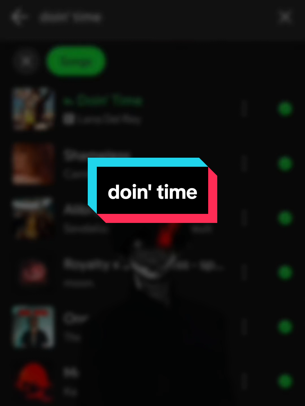 Doin' Time >>>  gfx by @axxcelaxx #lanadelrey #dointime #spotify #gfxanime #lyrics_songs #villain #claire_wrld 