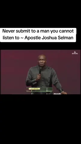 Never submit to a man you cannot listen to ~ Apostle Joshua Selman #ApostleJoshuaSelman #kenyantiktok🇰🇪 #kenya #trending #goviral #fyp #jesusislord #viraltiktokvideo #tevinmachariamukabana #KoinoniaAbuja #KoinoniaGlobal #koinonia #apostlejoshuaselman #TheDaysOfHisPower 