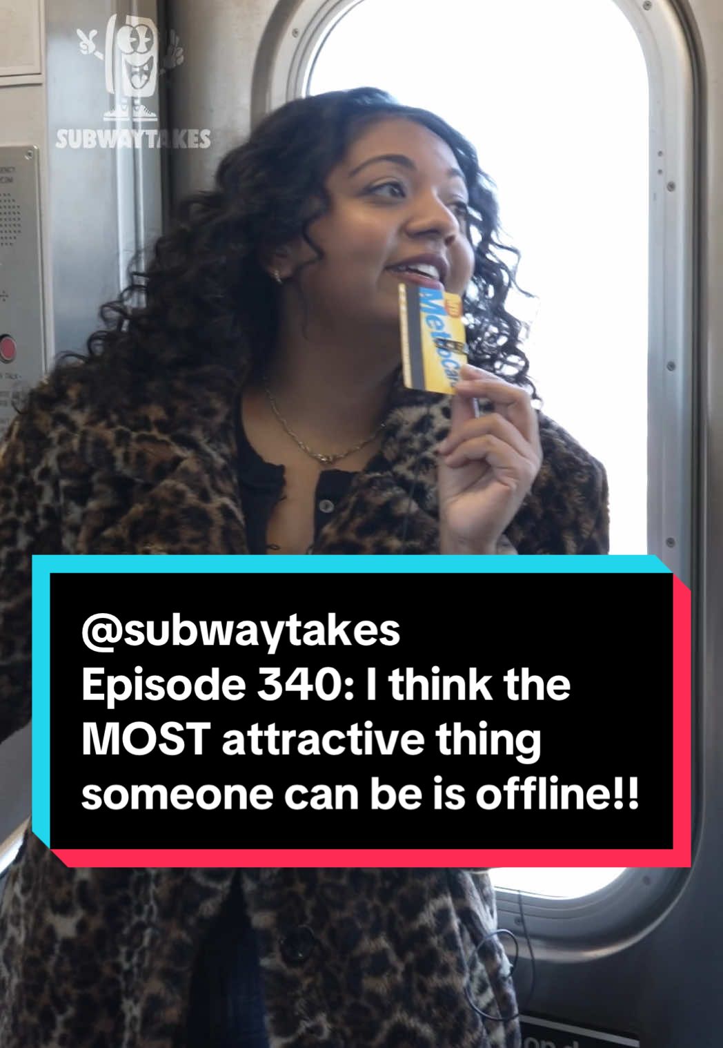 Episode 340: I think the MOST attractive thing someone can be is offline!! Feat @poojaisreddy and @Chime  🚋🚋🚋🚋 #chimepartner #podcast #subway #hottakes #subwaytakes #interview #nyc