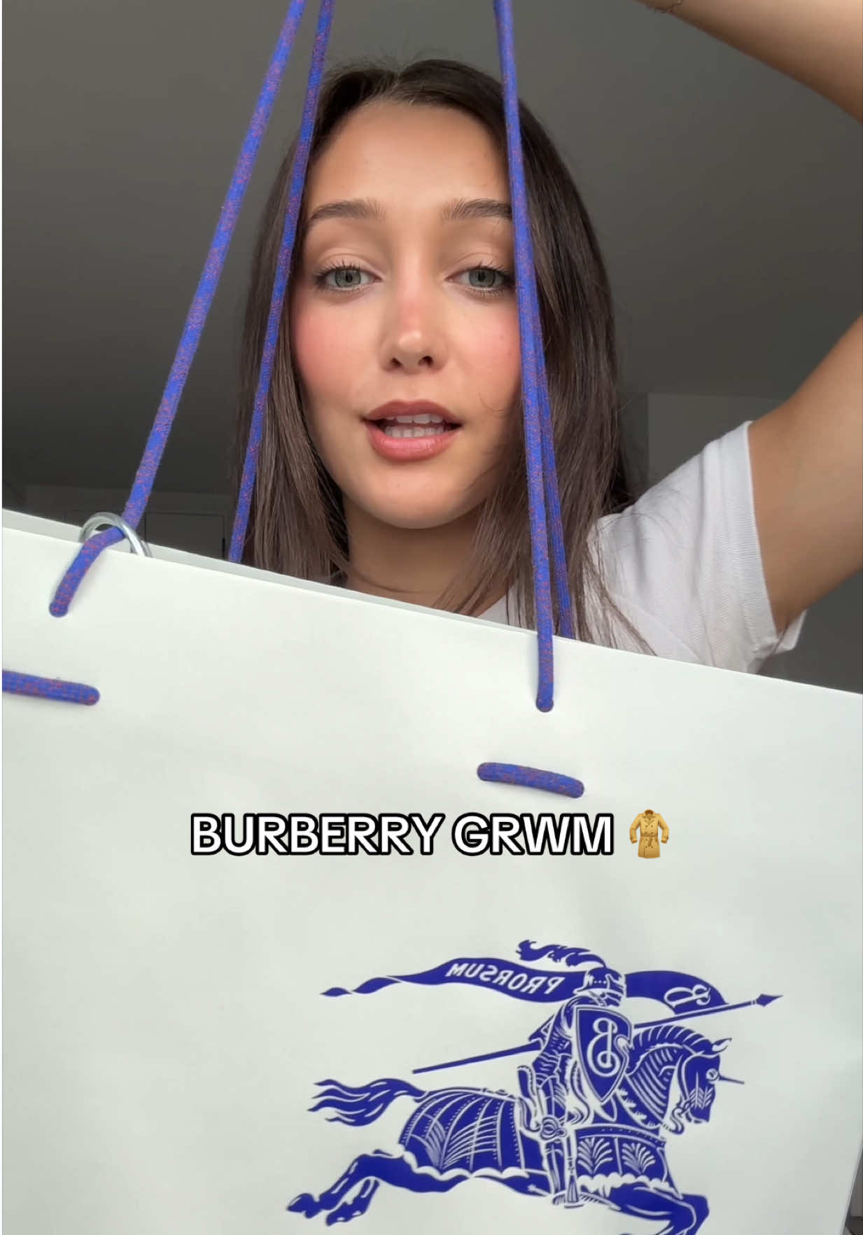 being dressed by my dream brand !! 😭😭 @Burberry #grwm #gdwm #burberry 