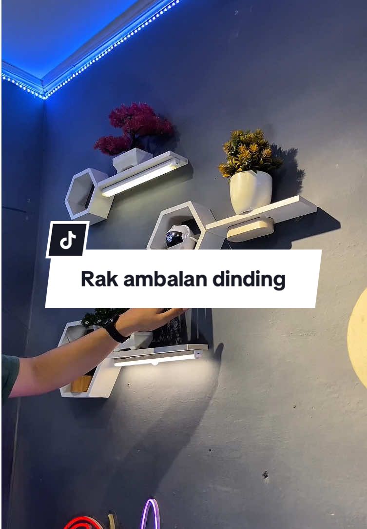 Simpel tapi cakep buat hiyasan dinding nih #rakdinding #rakhexagonal #raksimpel #hiyasandinding #kamaraesthetic 