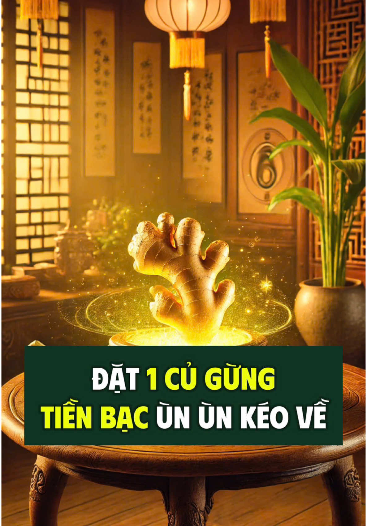 Đặt 1 củ gừng – tiền bạc ùn ùn kéo về. Ai thử rồi, cho tôi biết kết quả với nhé #phongthuy #phongthuytainha #meophongthuy #kichhoattailoc #phongthuyanmenh #tuvi #tuongso #meovatcuocsong 