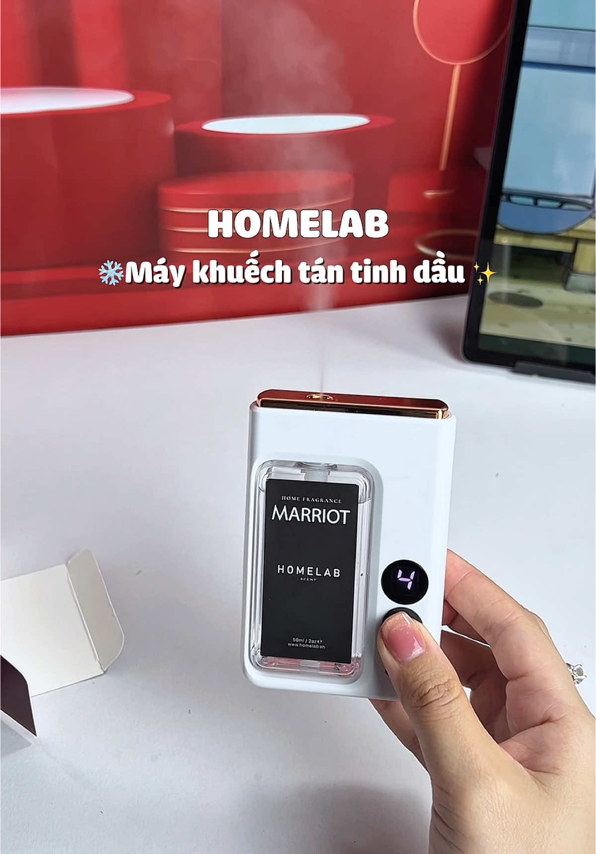 Máy xịt thơm phòng mùi thơm sang lắm nha #mayxitthomphong #homelab #maykhuechtan 