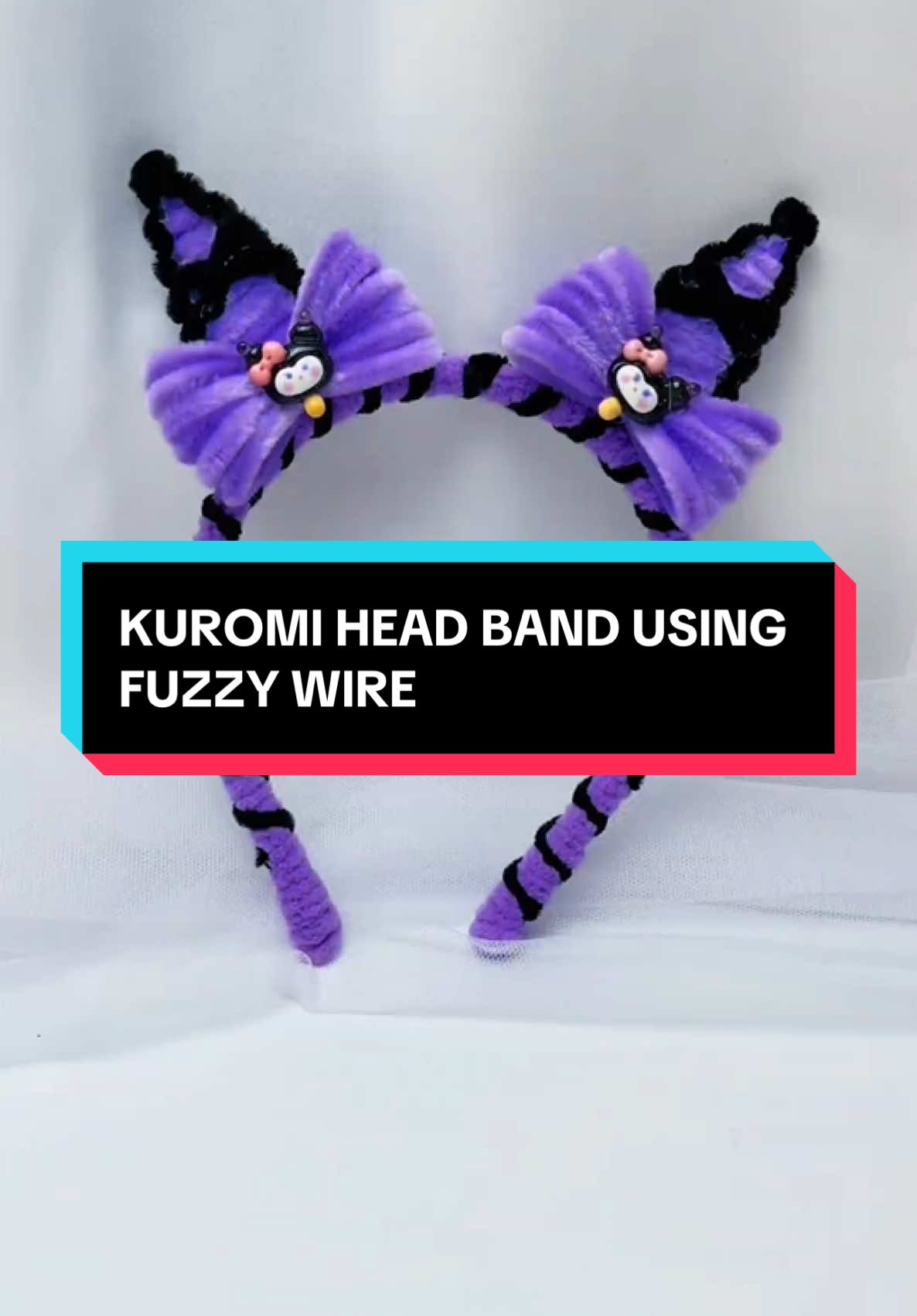 HOW TO MAKE HEAD BAND USING FUZZY WIRE #fuzzywire #fuzzywireheadbands #fuzzywiretutorial #fuzzywirediy #DIY #DIY #diyproject #diycraft #diycrafts #giftideas #gift #fyp #cuteheadband #viral #SEO #affiliate #engament #yellowbasket #affiliatemarketing #kuromi #kuromisanrio #kuromilover #kuromidiy 