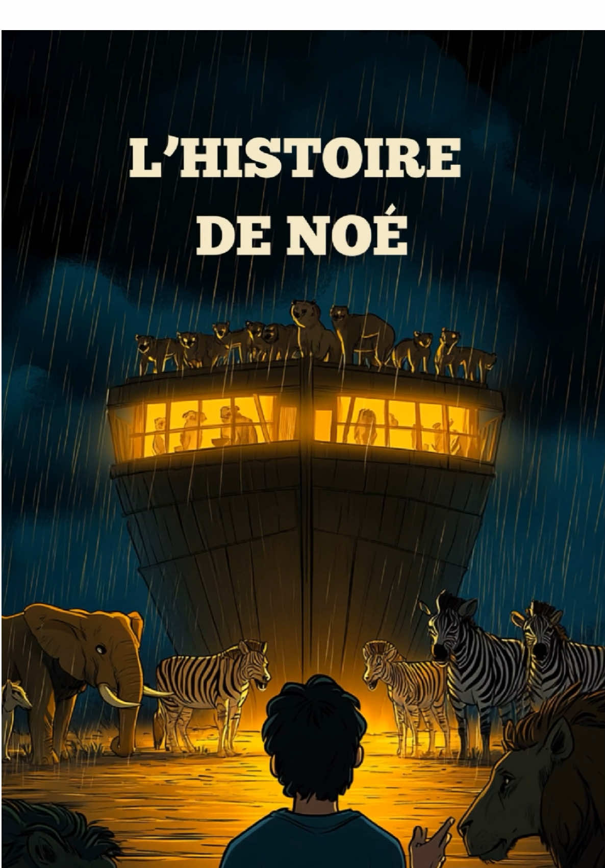 Noé a passé des siècles à essayer de guider son peuple vers Allah, mais ils ont préféré se moquer de lui. Alors, Dieu lui a ordonné de construire une arche en plein désert, car le déluge approchait. Quand les premières gouttes sont tombées, ceux qui se moquaient autrefois ont enfin réalisé… mais il était trop tard. La prise de conscience ne sert à rien quand le déluge est déjà là. 🌊