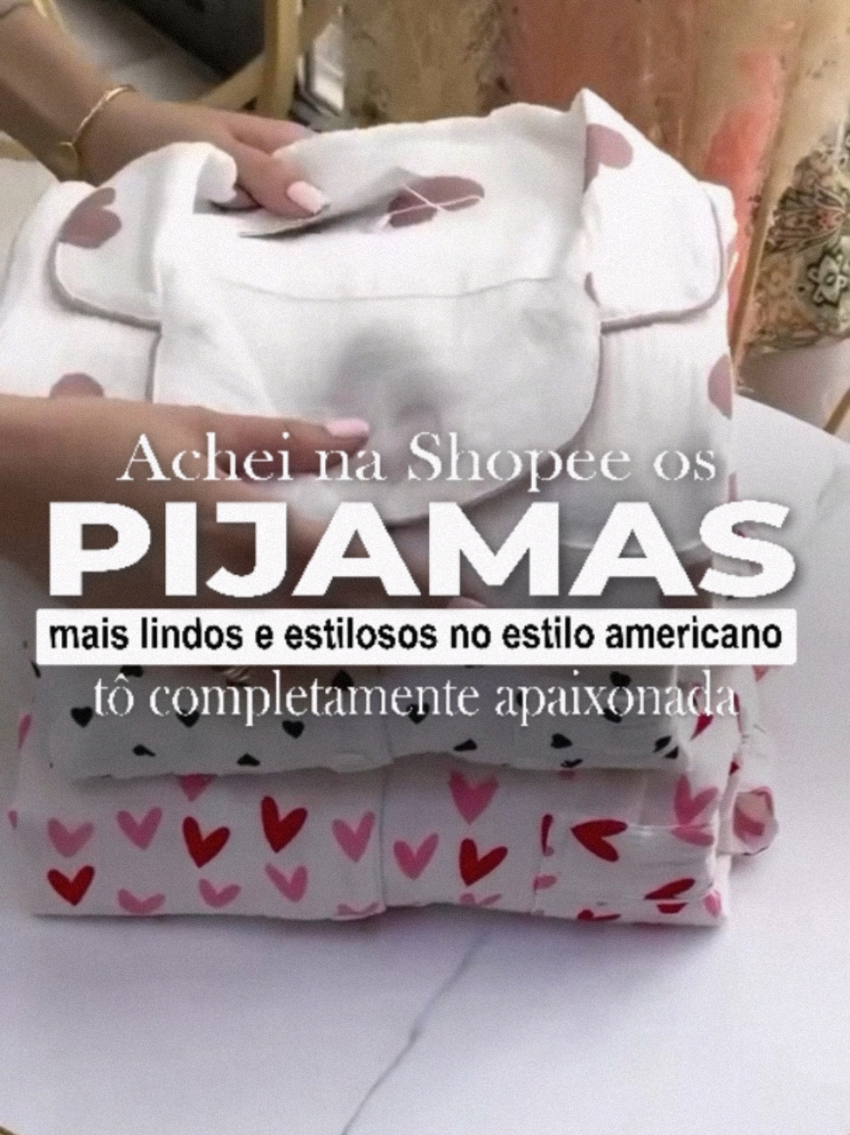 LINK NOS COMENTÁRIOS OU NO LINK DA BIO ✅ #pijamas #pijamasfemininos #pijamaamericano #foryou #foryoupage