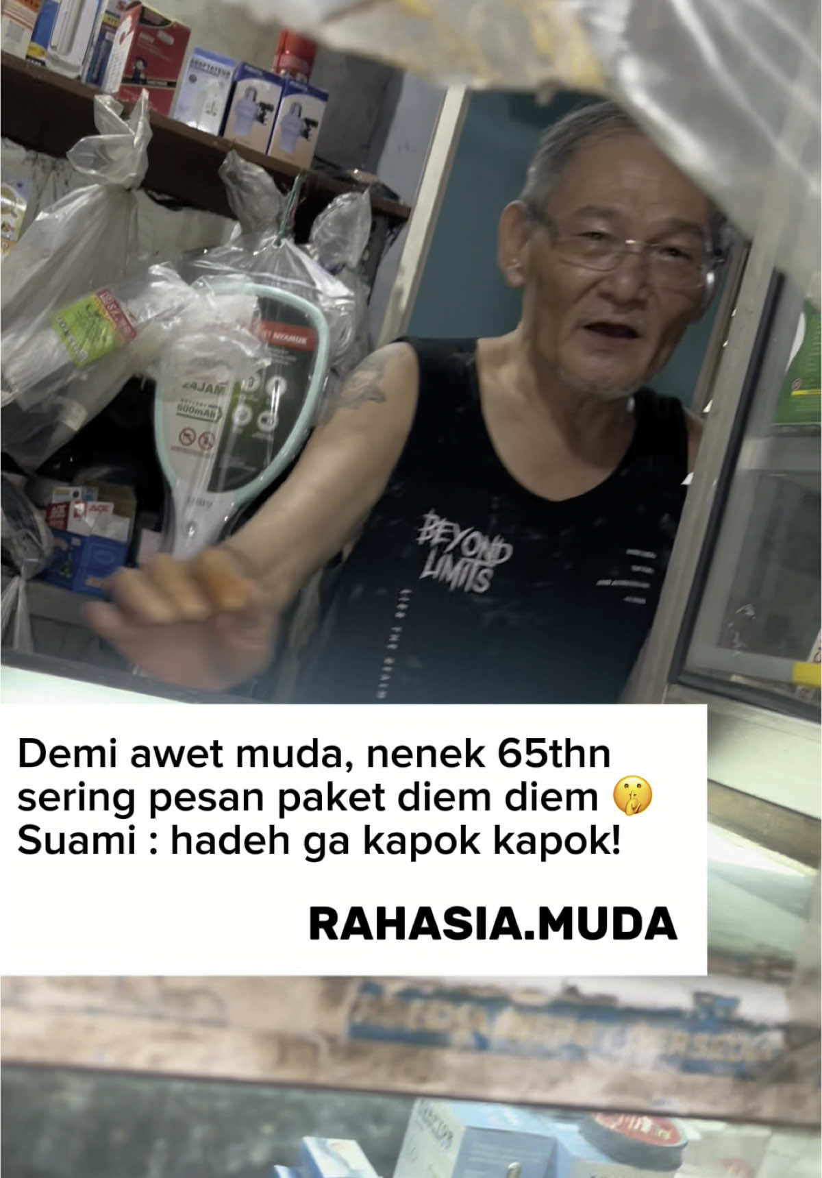 Nenek 65thn tukang pesen paket diem diem endingnya malah…. #rambuttipis #rambutbotak #shrdhairessence #serumpenumbuhrambut #penumbuhrambut 
