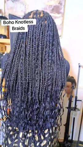 Boho Knotless Braids 