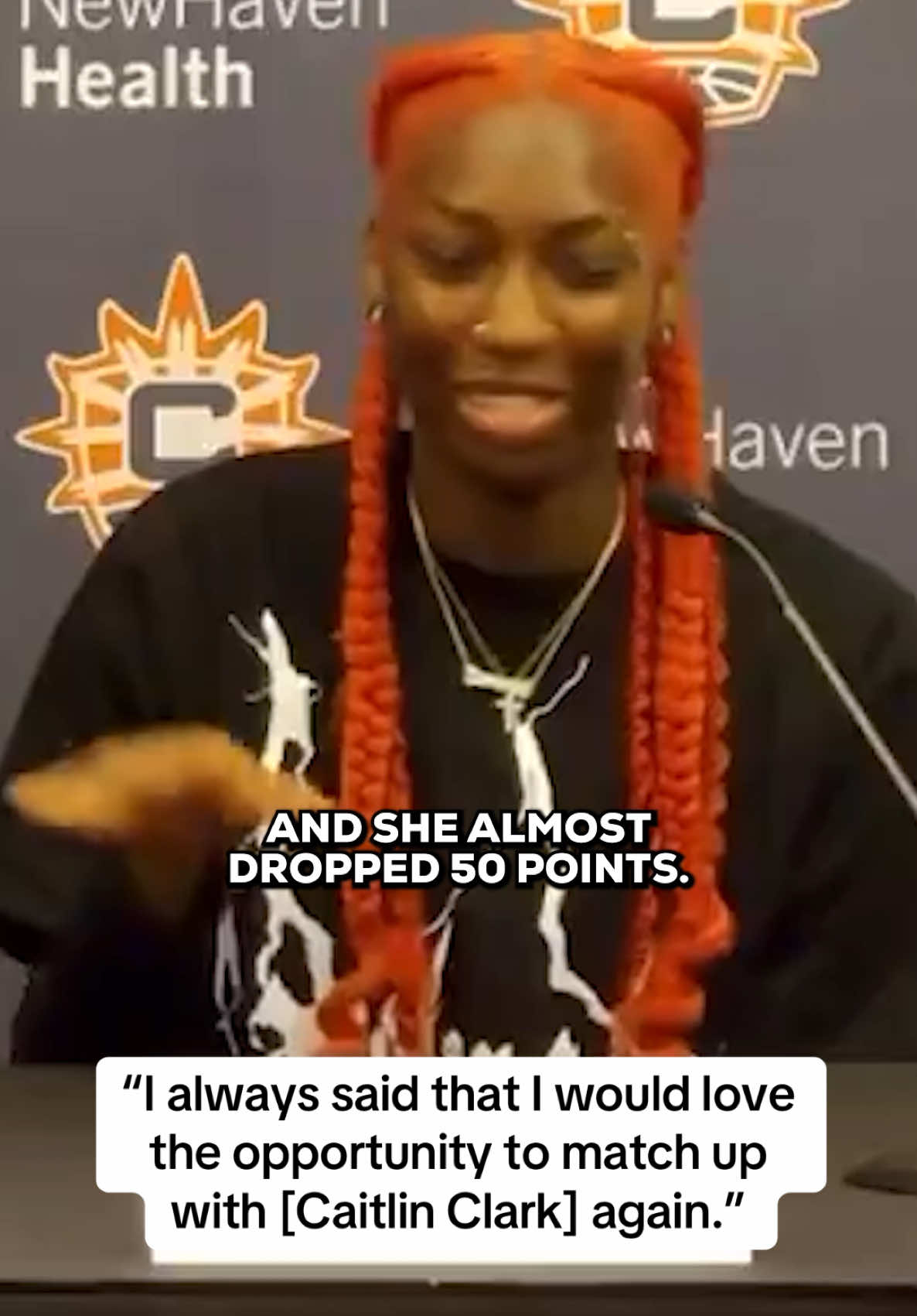 CC almost dropped 50 last time but that's besides the point 🤣 #WNBA #rookies #CaitlinClark #IndianaFever #ConnecticutSun #SaniyaRivers 