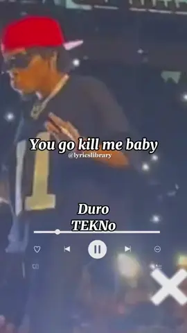 Duro by Tekno] #duro #tekno #fyp #tiktokviral #lyrics_songs #liveperformance 