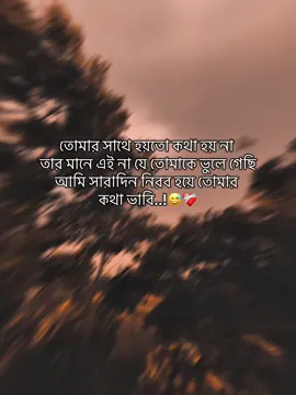 part.43 সারাদিন হয়তো কথা হয় না তার মানে এই না তোমাকে মনে হয় না আমি সারাদিন নিরব হয়ে তোমার কথা ভাবি..!