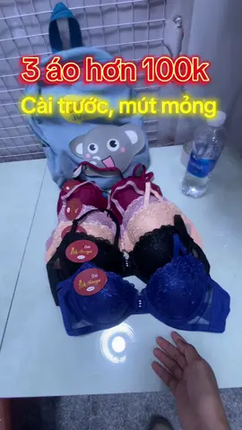 Trời ơi, 3 áo cài trước mà có hơn 100k, mút mỏng dễ mặc lắm bà con ơi, mua đi ạ em ship ah #aolot #aonguc #xuhuong #thinhhanhtiktok #xuhuongtiktok #aocaitruoc 