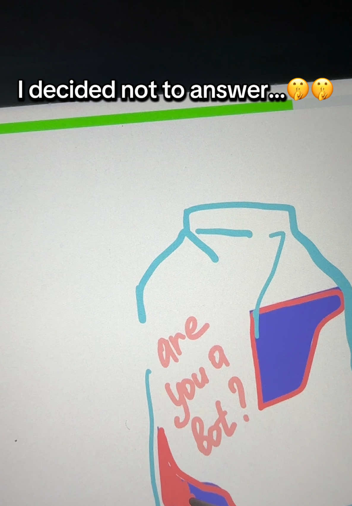 ArtWorkout app 🖼️ Tired of chatting, so I decided to pretend I’m a bot today 🤖  #multiplayer #drawing #viral #art #ipad #game