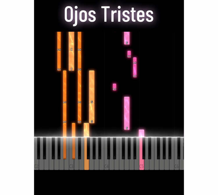 El muchacho de los ojos tristes… 🧡💖 ~ Sheet music: link in my bio #ojostristes #selenagomez #bennyblanco #themarias #piano 