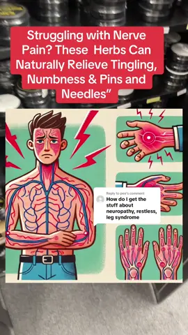Replying to @peo Struggling with Nerve Pain? These 2 Herbs Can Naturally Relieve #Tingling, #Numbness & #pinsandneedles #nervepain #restlesslegs 