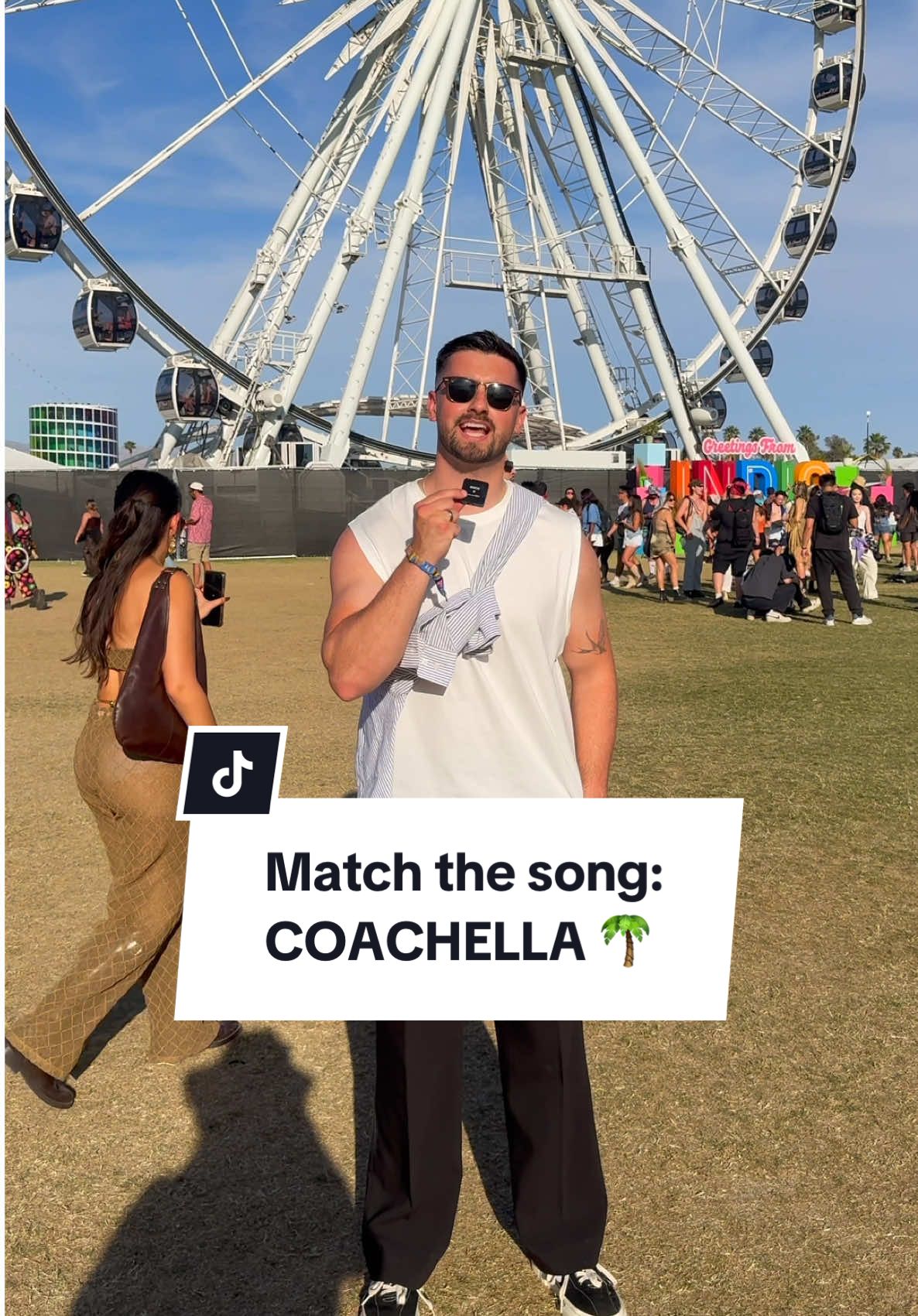 Match the song to the person: COACHELLA 👀🌴  #PeopleWatching #matchthesongtotheperson #coachella #celebrity 