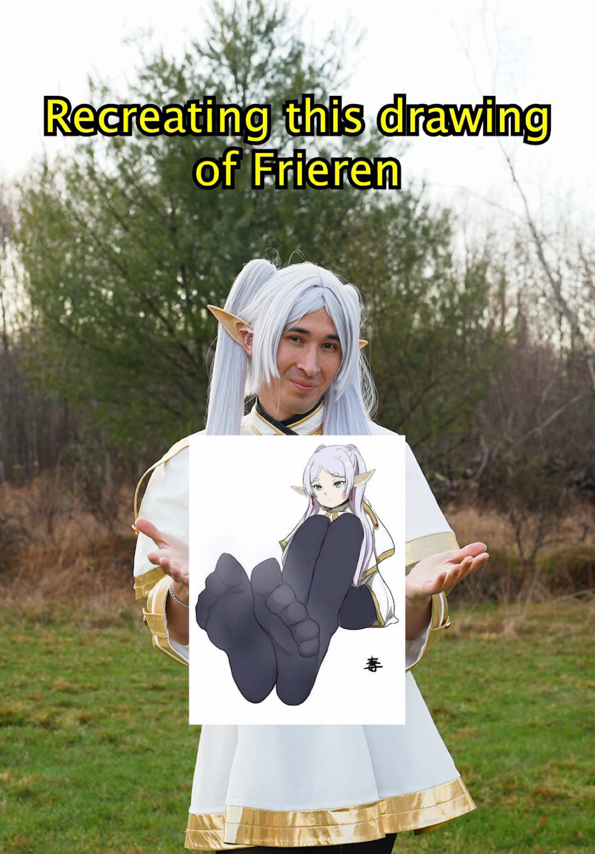 Recreating the Frieren pose… #anime #frieren 
