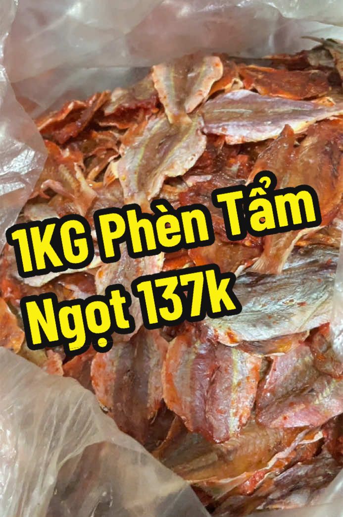 1kg khô phèn hồng tẩm vị mặn ngọt vừa ăn giá 137k #khocaphen #khophenhong #khophentam #khocamau #cakhocamau 