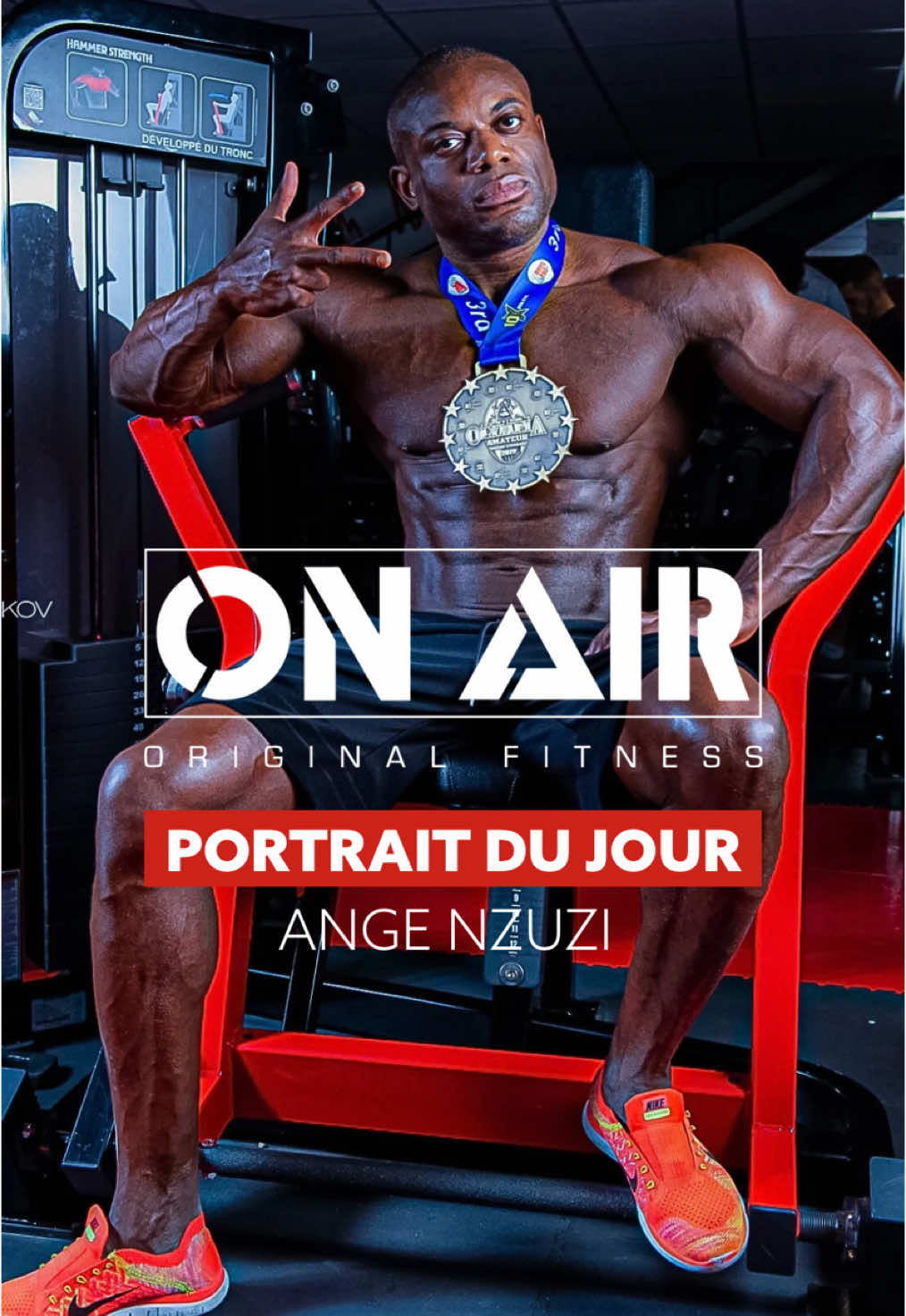 🔔Notre portrait adhérent du jour 🔔 🗣️ « La musculation est une maitresse exigence »   Merci à Ange pour sa participation 🔥   Il a son armoire remplie de médailles 🥇, une personne d’expérience dans le domaine du fitness !  Et il se prépare surement pour sa dernière compétition de bodybulding🤩   Nous sommes de tout coeur avec toi, et nous suivrons ta compétition de prêt ! 💪   Que la force soit avec toi 🤝   Qui sera notre prochain portrait ?    La Team ONAIR CLICHY #onair #onairfitness #onairclichy #clichy #Fitness #clubdefitness #bodybulding 