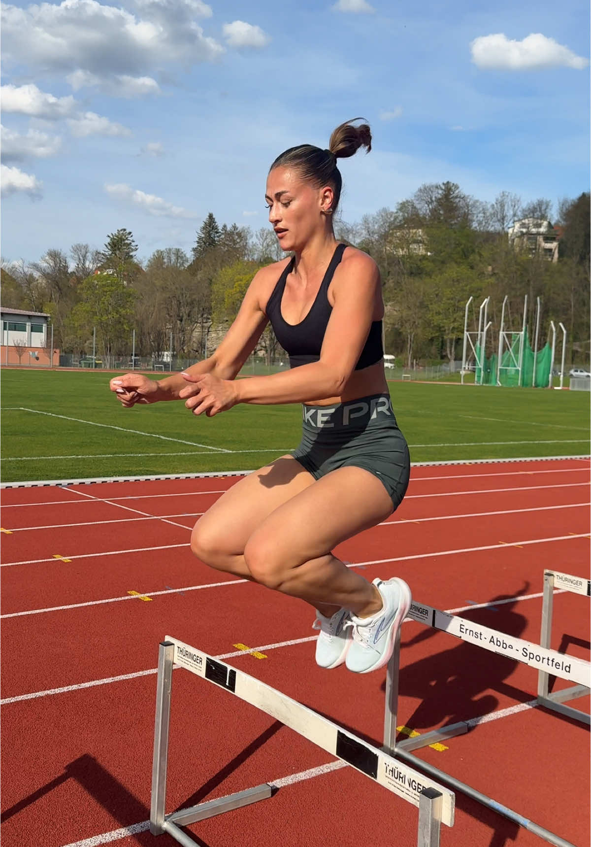 hurdle jumps 🐰 #trackandfield 