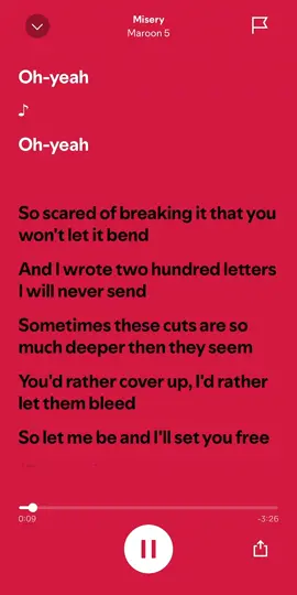 Misery - maroon 5 #musics #forgottensongs #misery #maroon #maroon5 #throwback #2000s #spotify #playlist #musictaste #fypp #foryoupagе #tiktoks #viralvideos #fyyy 