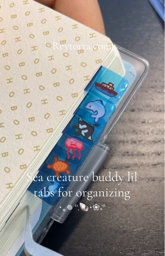 We’re so glad you like the Icecream lil tabs! We also have a ocean one ❤️ shop them link in bio at Reytorra.com!  #hobonichi #journalstickers  #plannerinspiration #stickershop #sea #ocean 