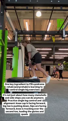 For a comprehensive rehab program you can do at home for ITBS, go through the hip program (linked in bio) #itbsyndrome #itbrehab #itbstretching #injuredrunner #runningtips #hippain #kneepain #itbsyndromerelief #runtok 