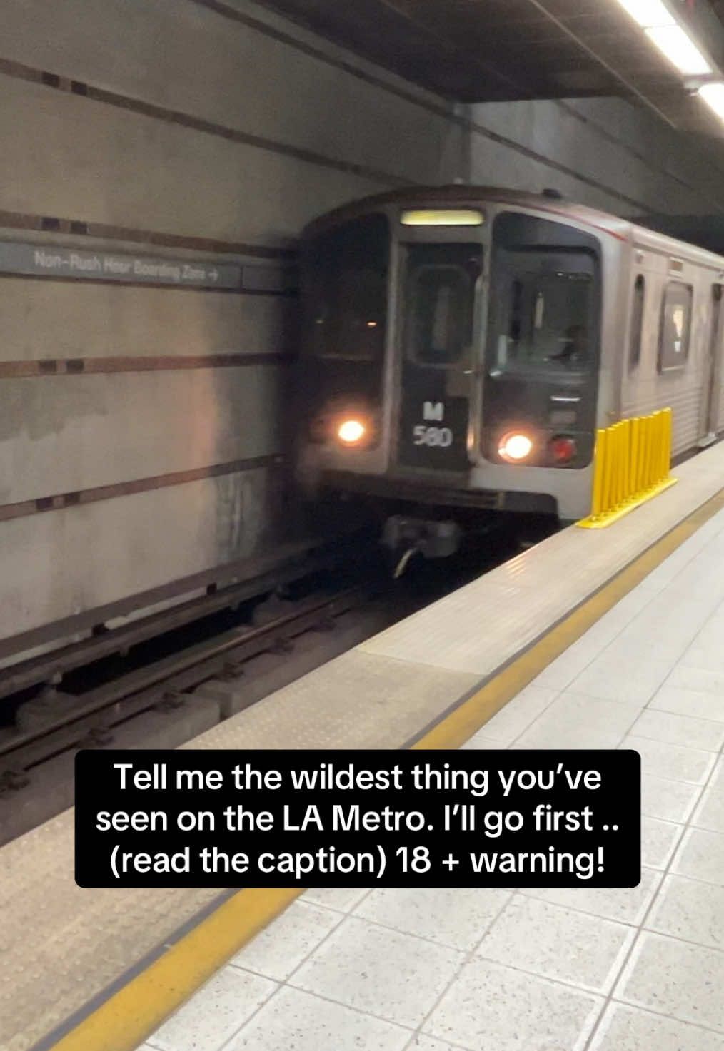 I was on the Purple Line heading toward Koreatown. Just passed 7th Metro station. I grabbed a seat in the last car, across from a tall guy — quiet, alone. A few women and some guys were sitting beside me, facing him too. He was in that end seat, the one facing everyone like a stage. And man… I didn’t know I was about to witness something straight out of a dystopian nightmare. Next stop: doors open — and in walks this woman. Unhoused. Hair like a bird’s nest, bra twisted halfway up, nothing covering her lower half. She didn’t say a word. Just locked eyes with the guy, walked over, dropped to her knees — and started going down on him right there. No shame. No hesitation. She pulled it out and just went for it. Everyone froze. Not one scream. Not one word. I couldn’t move. My body literally shut down. We always say, “If that ever happened to me, I’d leave immediately,” but I was paralyzed. The train started moving again — and she kept going. Like we weren’t even there. He grabbed her hair and started forcing her down deeper. I couldn’t believe what I was seeing. Then it happened — he finished on her chest, she wiped it off with her already-messed-up bra like it was routine, and he handed her two crisp $20s. I swear to God, it was like watching a movie no one paid to see. Everyone around me? Still silent. Still frozen. To this day, I avoid the last car. That moment rewired my brain. And let me tell you — Westlake Station isn’t much better. I’ve seen dudes openly injecting each other on the platform like it’s a casual hangout. Guards right around the corner pretending it’s not happening. It’s like the LA Metro exists in a lawless, alternate dimension. No rules. No logic. Just vibes and survival. I request yall to tag @LA Metro in the comments so they see this all. Our public transportation system needs to be safe for everyone because thousands of us rely on it every single day & we pay for it too. It’s our basic right. And I Thank you all for sharing your experiences.  . #LAMetro #OnlyInLA #PublicTransportChronicles #LAStories #Storytime #UrbanLegends #WildStories #LifeInLA #StrangeButTrue #ShockingStories #Unexpected #FYP #ForYou #ViralStories #TikTokStorytime #TellMeYourStory #WhatWouldYouDo #YouHadToBeThere #PublicTransportFails #RealLifeUnbelievable #UnbelievableTrueStory #PublicTransitHorrors 