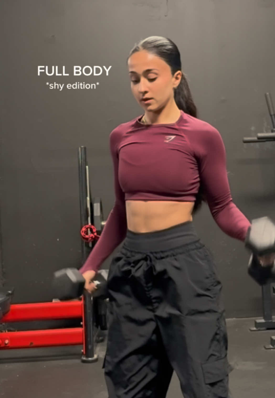 all you need are dumbbells #GymTok #workout #Fitness #fullbodyworkout #shygirlworkout 