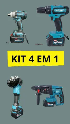 kit de ferramentas 4 em 1 #engenharia #parafusadeira #serra #ferramentaselétricas #marceneiros 