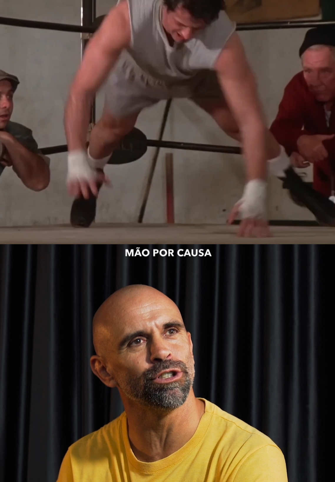 Bebi ovo, bati na carne, fiz flexão com uma mão… quer dizer, tentei 🤣 Rocky Balboa moldou uma geração de lutadores!  #rockybalboa #luta #boxe 