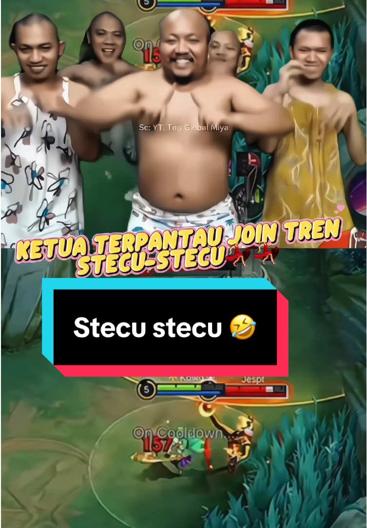 Akhirnya ketua join tren stecu-stecu🤣#MLBBGoldenMonth #MobileLegendsBangBang #MLBB #bangpascool #bangpascoltopglobalmiya #stecu 
