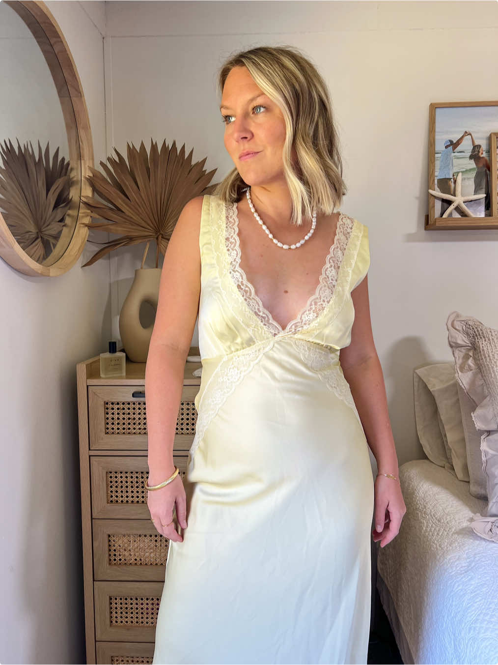 Did we nail it?? Here for the lace and satin combo 💛 Dress is @Amazon Fashion  And @CAKES Body are a must! #marykateandashley #olsentwins #olsentwinsstyle #marykateolsen #OOTD #grwm #recreatealook #reacreatingoutfits #pinterestoutfit 