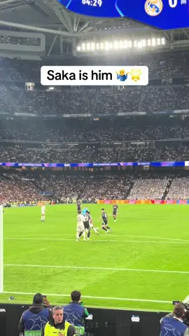 Bukayo Saka goal vs Real Madrid #saka #arsenal #realmadrid 