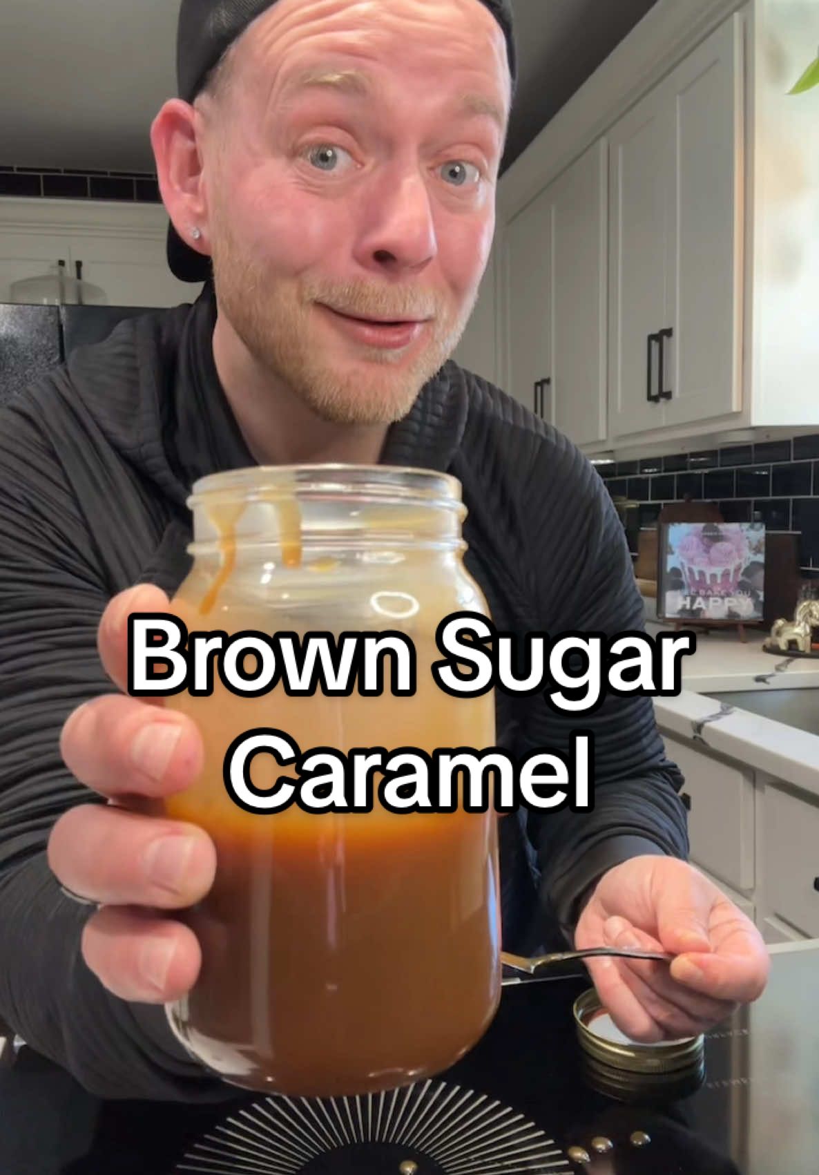 Brown Sugar is better when you turn it into Caramel Sauce 😁 what do you use your homemade caramel for? #brownsugarcaramelsauce #brownsugar #caramelsauce  #homemadecaramelsauce #homemade #caramel #fyp Brown Sugar Caramel 1 C. Brown Sugar 1/4 C. Water  6 TBS. Butter 1/2 C. Heavy Cream 1/8 tsp. Sea Salt  1 tsp. Vanilla  In a saucepan add the brown sugar and water, mix til combined. Bring to a boil over medium-high heat. Boil for 7-10 minutes (stirring occasionally).  Whisk in butter till completely melted. Whisk in the heavy whipping cream. Finally mix in vanilla and salt until combined. Allow caramel sauce to cool for a few before transferring to a jar with a lid. Caramel sauce will thicken as it cools. Store in an airtight container in the fridge for 2 weeks. 