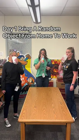 Bring a random object from home to work #librariansoftiktok #teacher 
