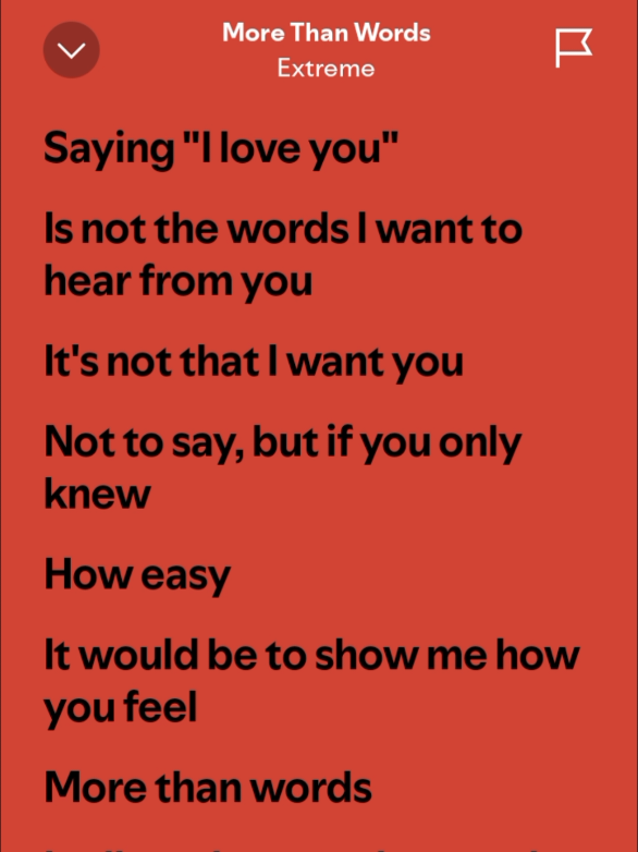 Música 34 | Música: More than Words Artista: Extreme Ano: 1990 #morethanwords #trilhasonora #soundtrack #fullsong #spotify #spotifywrapped #lyrics_songs #lyricsmusic #letrademusica #letrasdemusicas #letrasbonitas #letrasdecanciones #letradecanciones #videosconletras #baladas #poprock #pop #musicasanos90 #musicasanos80e90 #1990 #1990s #anos90 #90smusic #90s #90music #musicainternacional #musicaronantica #musicasromanticas #musicasantigas #lovesong #lovesongs #lovemusic #buenamusica #romanticsong #throwbacksongs #Flashback #flashbacksongs #flashbacks #nostalgia #recordacoes #recordaresvivir #song #songs #musica #musicas #hitsong #hits #greatesthits #musicvideo #greatsong #tiktokmusic #tiktoksongs #vaiprofy #fypp #fyy #goviral #fypagetiktok #paratiiiiiiiiiiiiiiiiiiiiiiiiiiiiiii #paratii #fypviral 