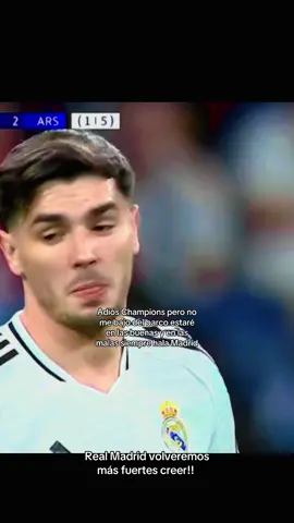Eliminados de Champions el Real Madrid 💔#RealMadrid #madrid #arsenal #bernabeu #viralvideos #madridistas #corazon #halamadrid 