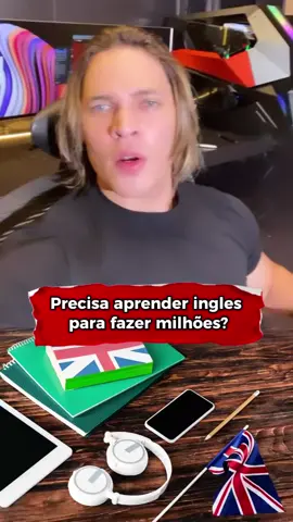 Você acredita que precisa aprender inglês para ficar milionário? . . #thiagofinch #ingles 