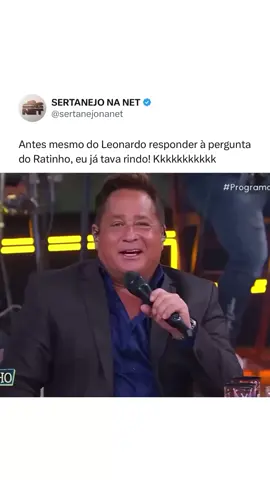 Leonardo é terrível 🤣🤣🤣🤣 #leonardo #cantorleonardo #foyour #ratinho #sbt 