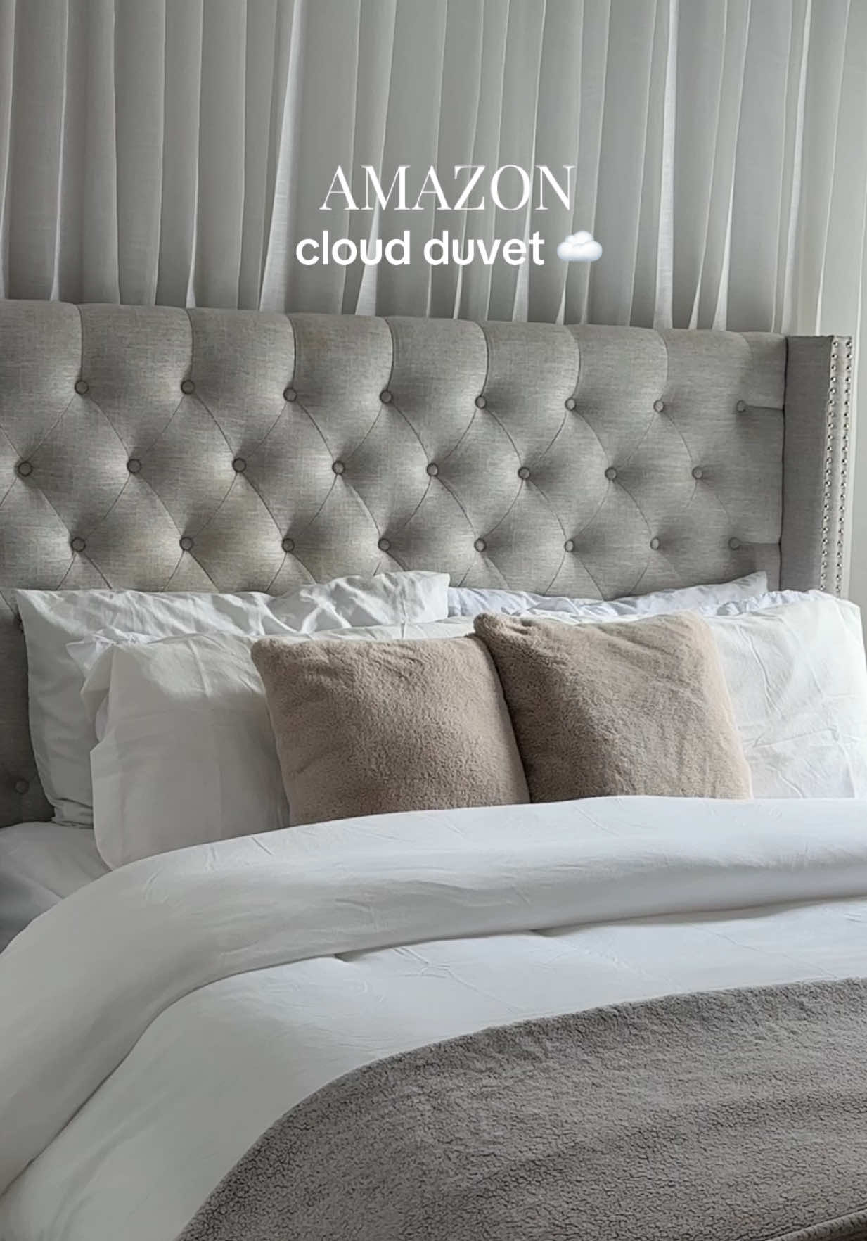 this duvet from Amazon is so comfy ☁️ #amazonfinds #duvet #homefinds 