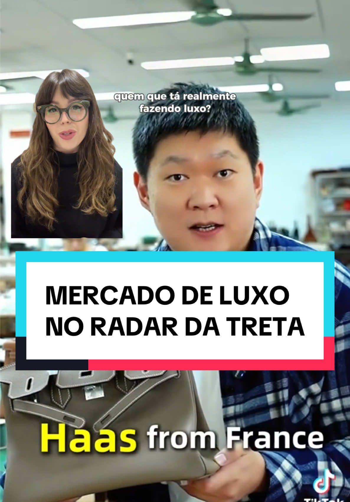o luxo foi desmascarado — e o expose veio direto da linha de produção. . fornecedores chineses estão vendendo bolsas idênticas às de grife, com vídeos no TikTok e preço 90% menor. e tem mais: se atrás do seu batom tá escrito “origem: RPC”, já veio da China faz tempo. . então me diz: o que você tá comprando — produto ou ilusão? . 📚 fontes: @Nem Mais Um Gole, @Natalia Brisolla, Business of Fashion, @Senbags 