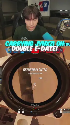 Spoit Carries Jynxzi Infront Of E-Girls 🤯😳 #spoit #rainbowsixsiege #r6 #jynxzi