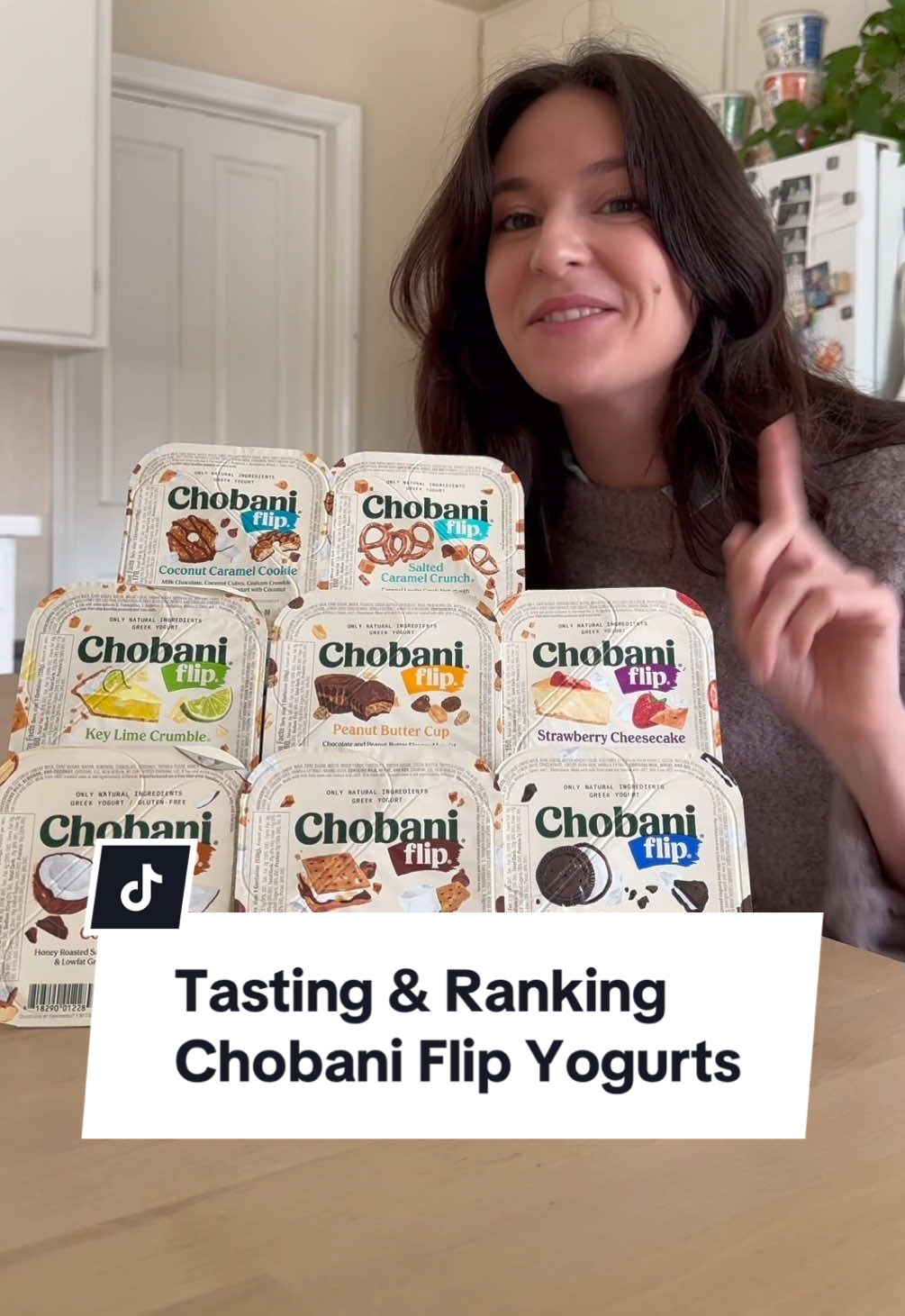 🥄 Tasting and ranking Chobani flip yogurts (not sponsored— yet!) #yogurt #breakfast #protein #healthysnack #tastetest #foodreview #reviewingfood #rankingfood #foodranking #groceryfinds #groceryhaul #grocerystore #chobani #chobaniflipcft 