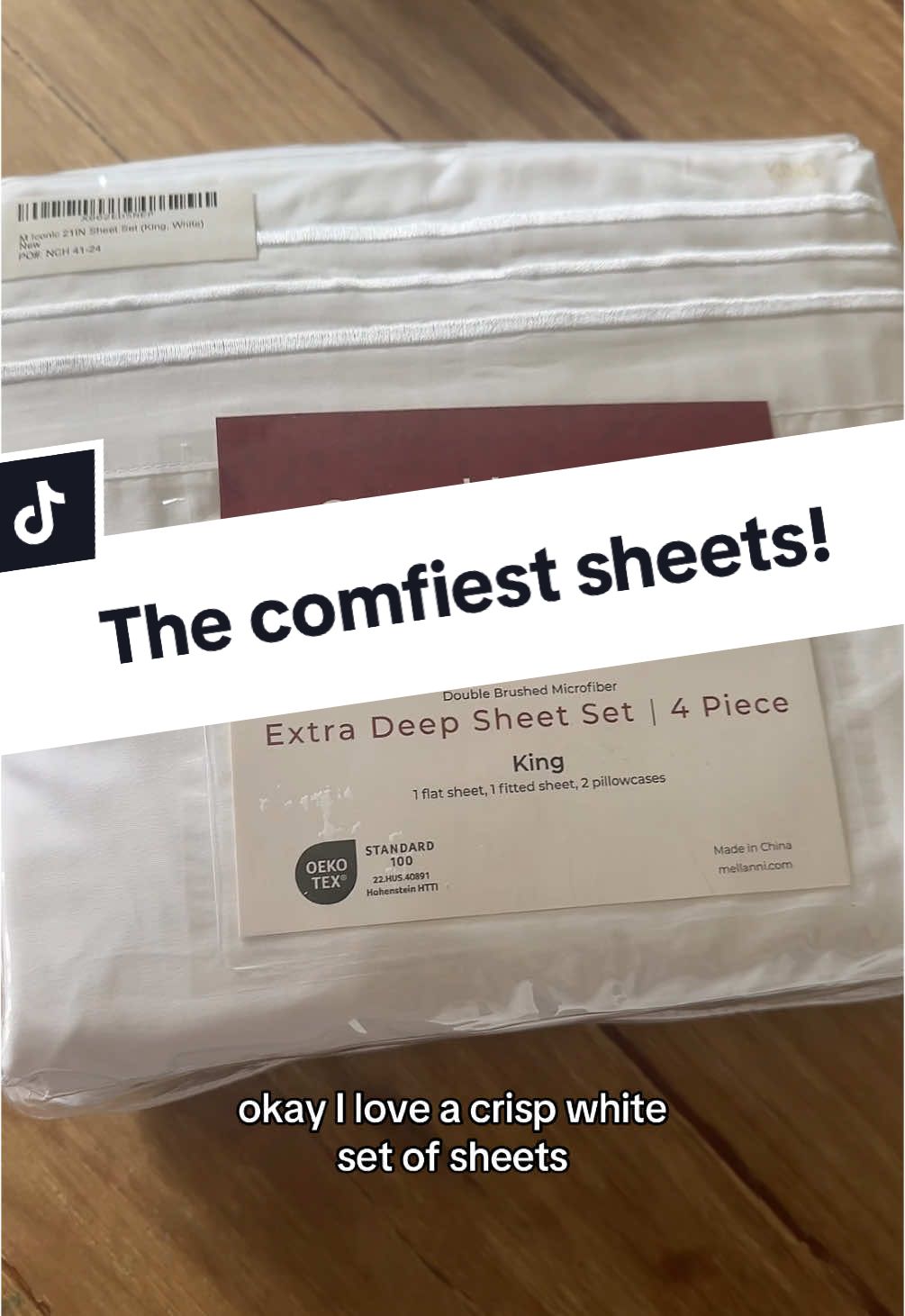 The first set of Microfiber sheets I actually love! #masterbed #sheetset #bedding #microfibersheets #kingbed #momsover40 #homedecor 