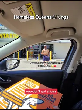 He had no shoes! 🥹❤️ #homeless #kindness 