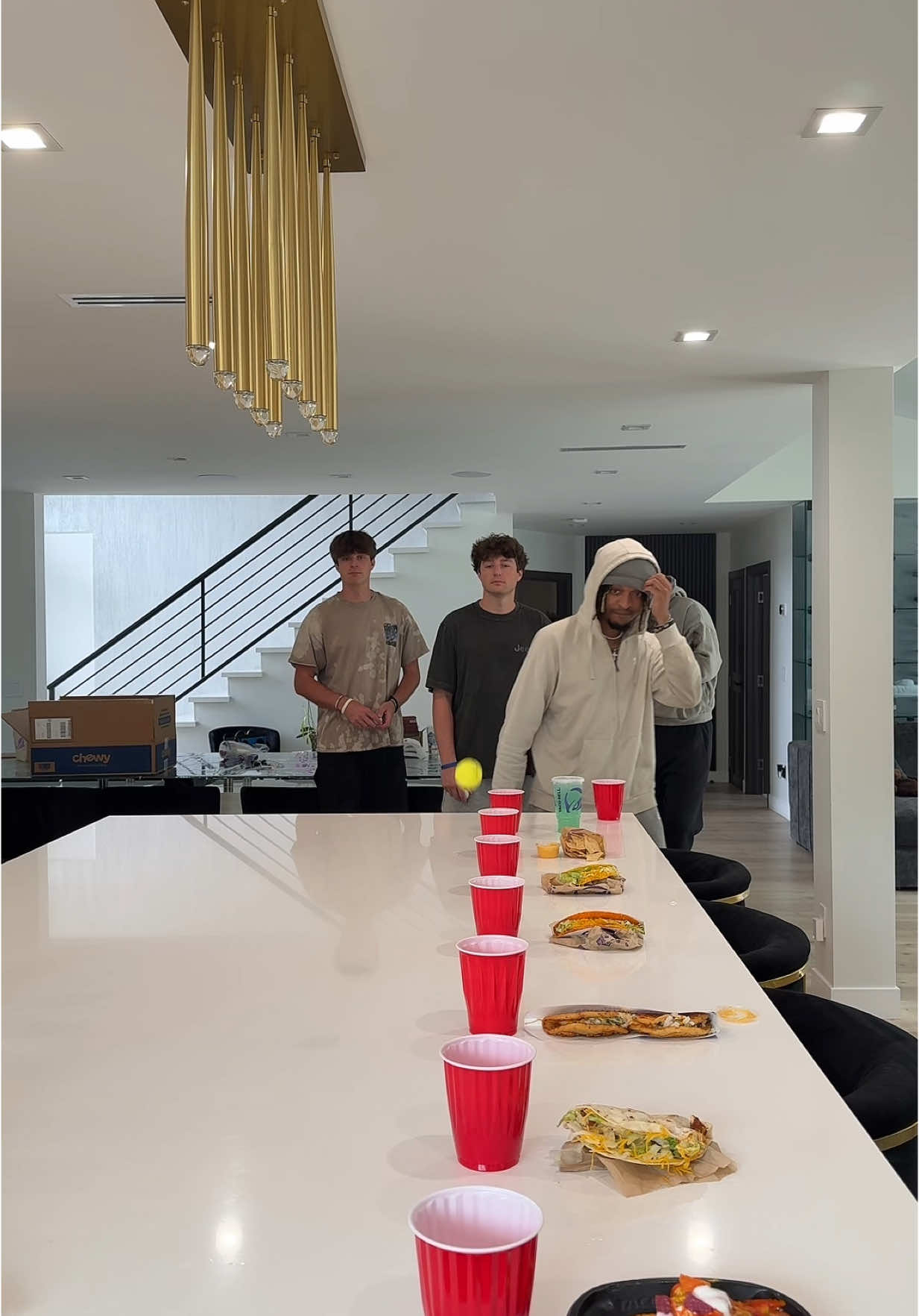 Think we all need to practice our shots 😳 @Tucker Genal @Connor Genal @Carson Genal 