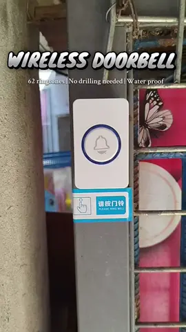 Laking tulong ng Doorbell, dahil alam na namin may tao sa tindahan namin.😊❤️ #doorbell #waterproof #wireless #smartdoorbell 