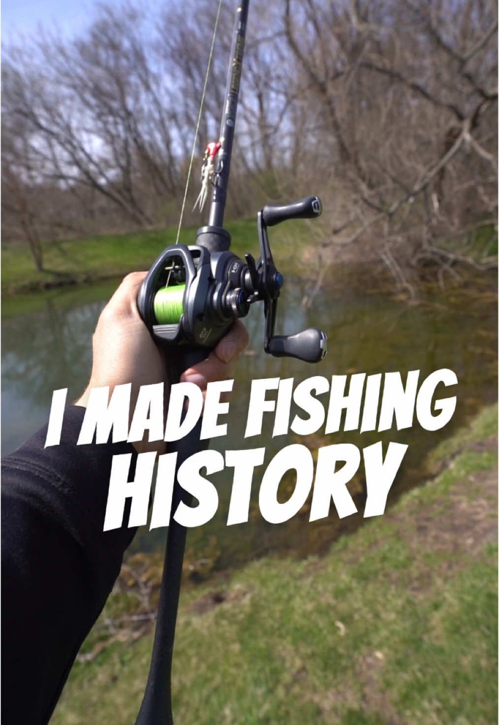 I had to step in and make history!!! (this was my dumbest video ever) #fishing #fishingdaily #bassfishing #fishtok #fishinglife #largemouthbass #fishinglure 