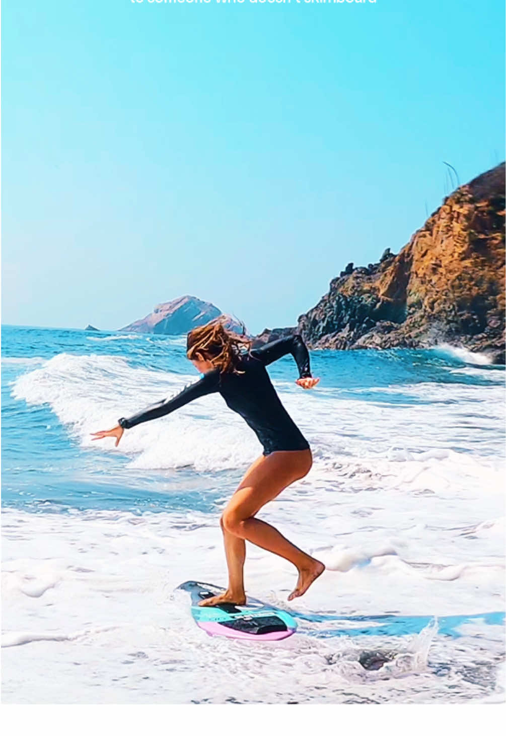 Didn’t want to give up on this sider 😅 #skimboarding 